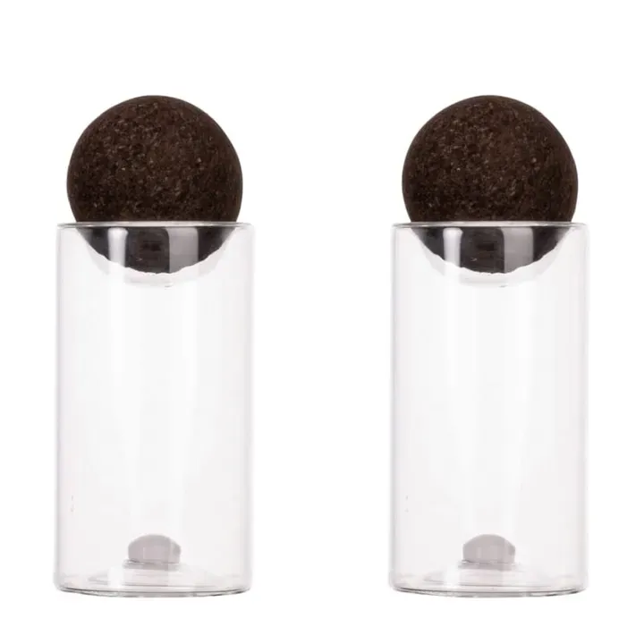 Sagaform Nature salt/pepper jars with cork stoppers 2 pcs. - LT52202 (gadzety reklamowe)
